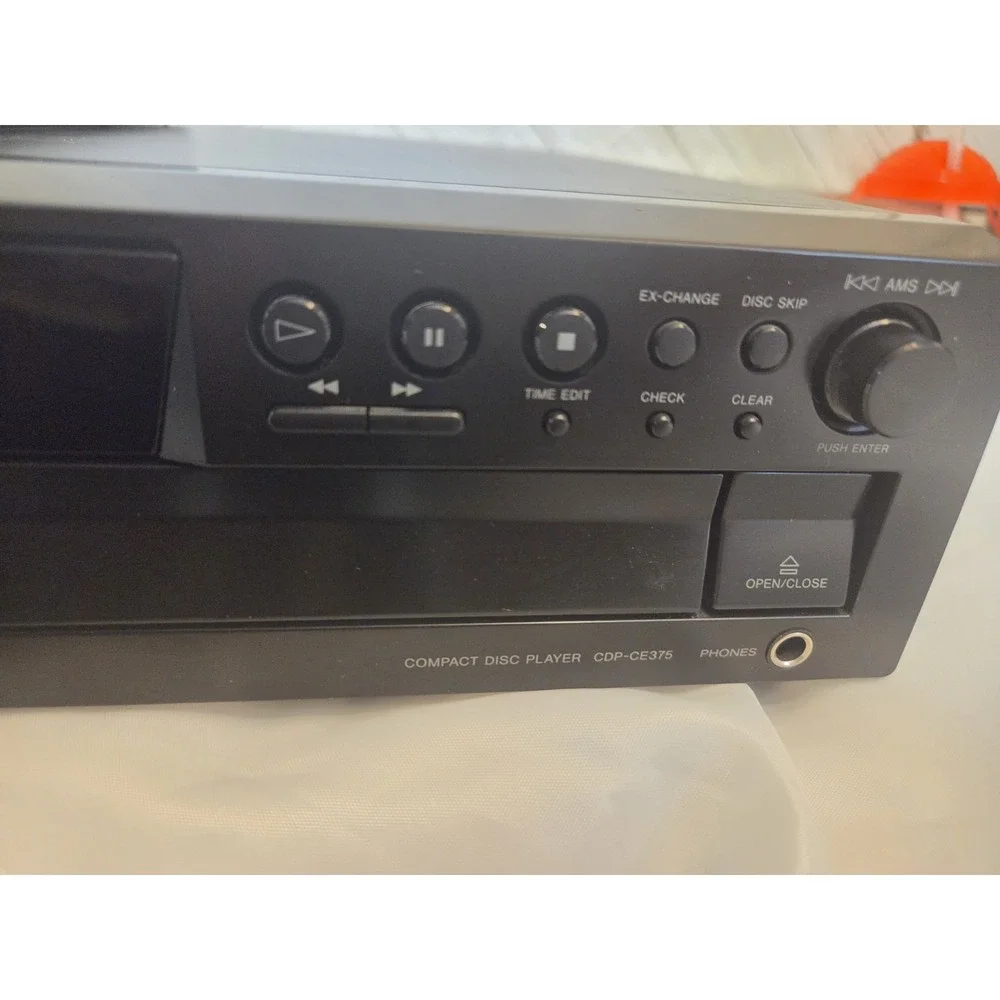 Sony CDP-CE375 5-Disc CD Changer Player NEAR MINT EXCELLENT WORKING W Remote